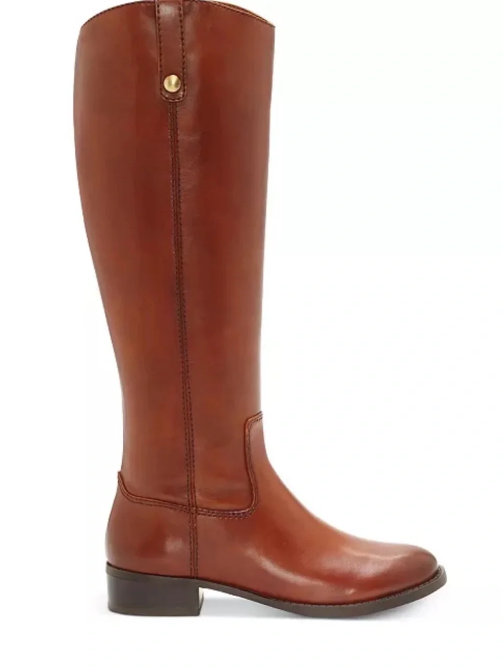 INC International Concepts Tall Cognac Leather Over-the-Knee Boots